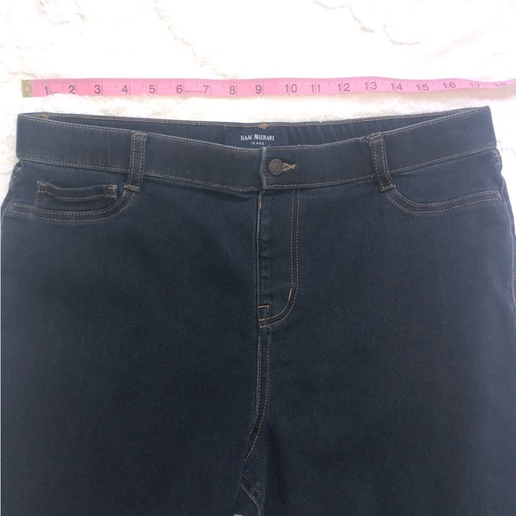 Isaac Mizrahi Denim Jeggings Skinny Juniors Jeans Dark Blue Size Large - Picture 6 of 12